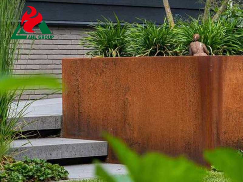 <h3>4 ft. x 4 ft. Rust Corten Steel Garden Bed - The Home Depot</h3>
