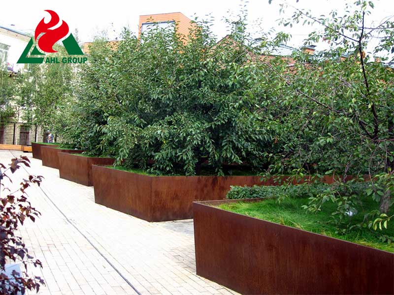 Decorative corten raised garden beds Factory